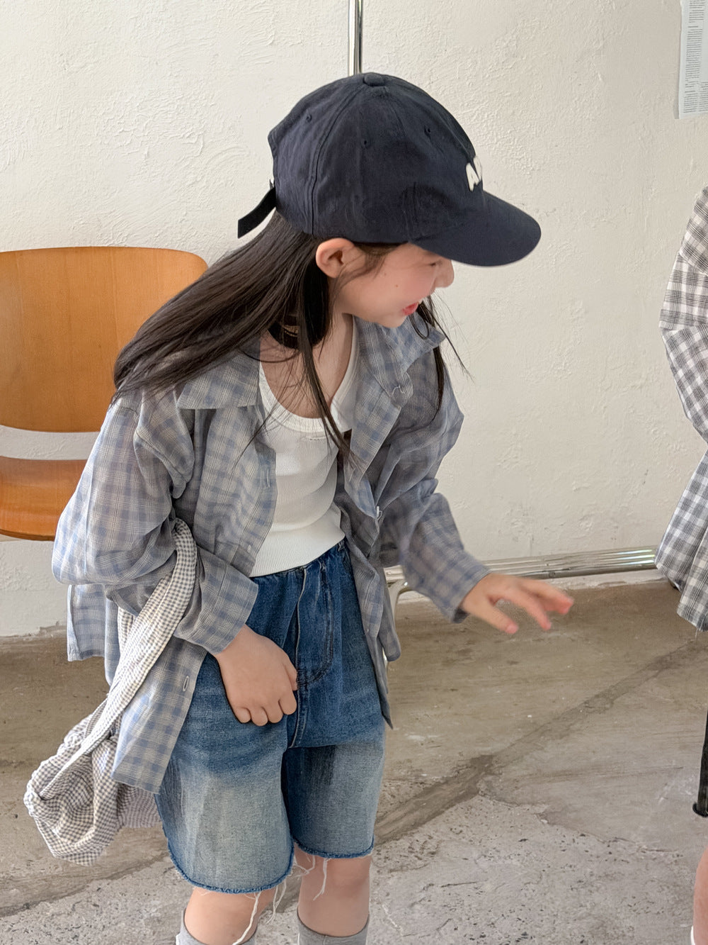 Kids' Plaid Long-Sleeve Sun Shirt
