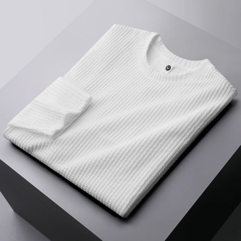 Men's Textured Long-Sleeve Shirt