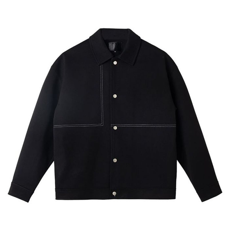 Light Mature Men's Short Lapel Jacket