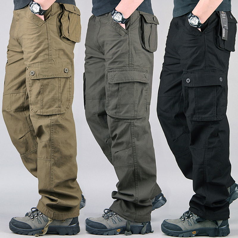 Men's Loose Fit Cargo Work Trousers