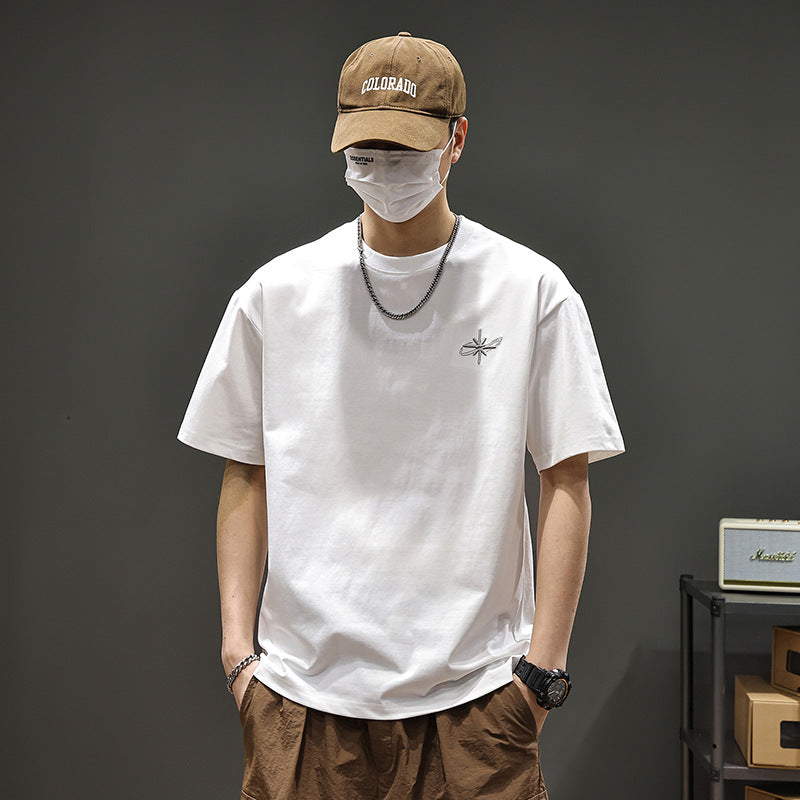 Embroidered Relaxed Short-Sleeve Tee