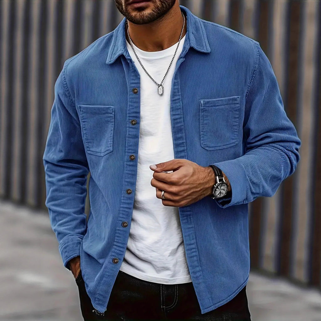 Casual Cord Shirt Jacket