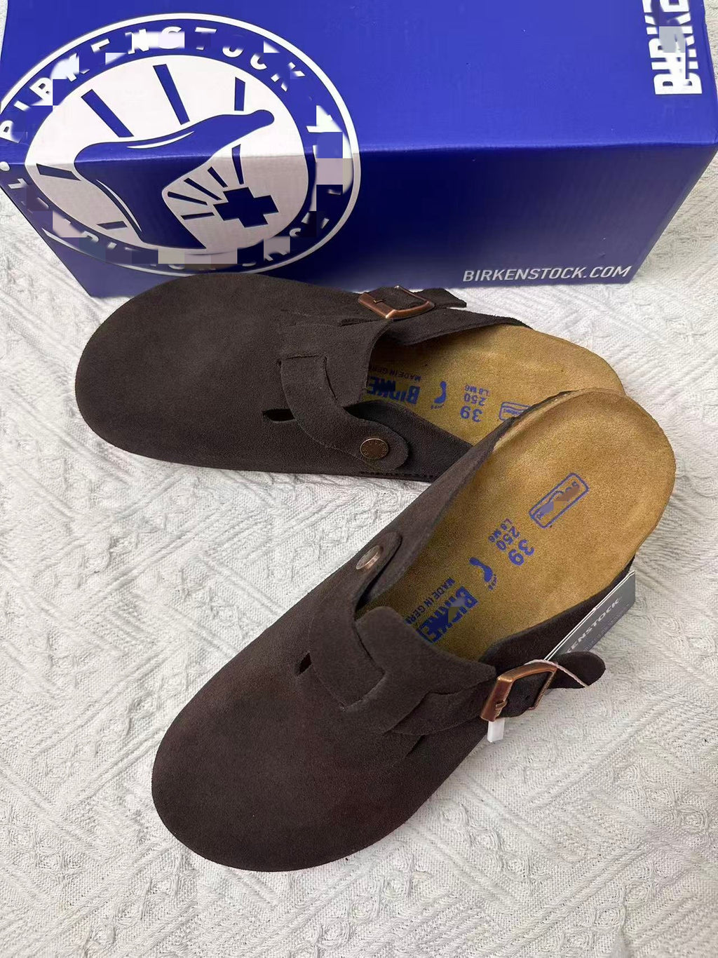 Birkenstock Leather Half-Slippers
