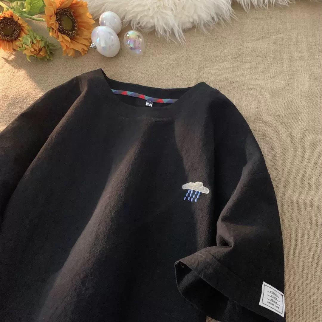 Casual Embroidered T-Shirt