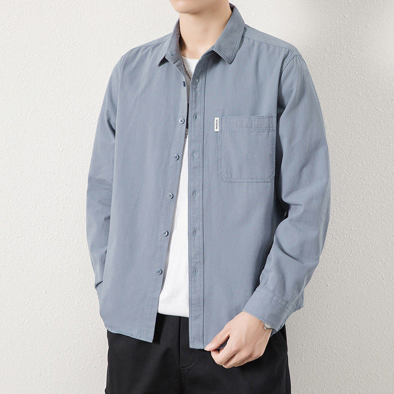 New Men's Loose Casual Cargo Shirt Jacket