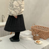 Quilted skirt in black