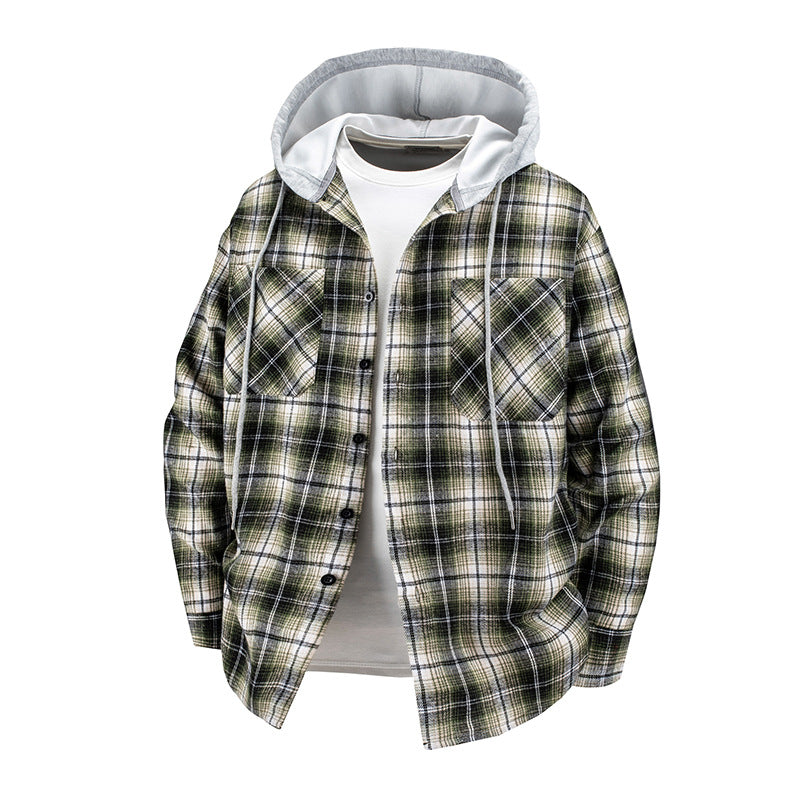 Hooded Flannel Shirt