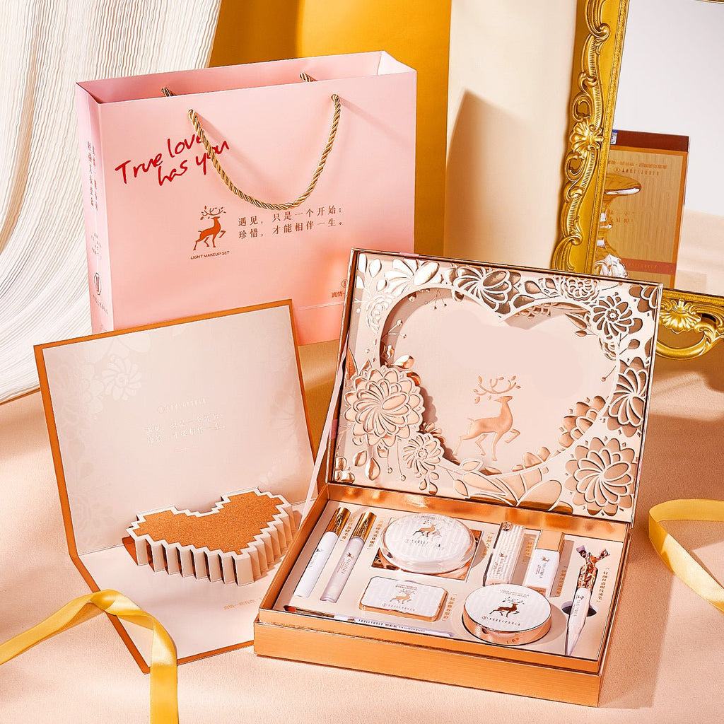 Yuli Yula a deer has you makeup set box for students with novice cosmetics full set of 10 pieces makeup set