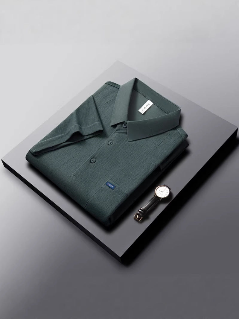 Textured Ice Silk Polo