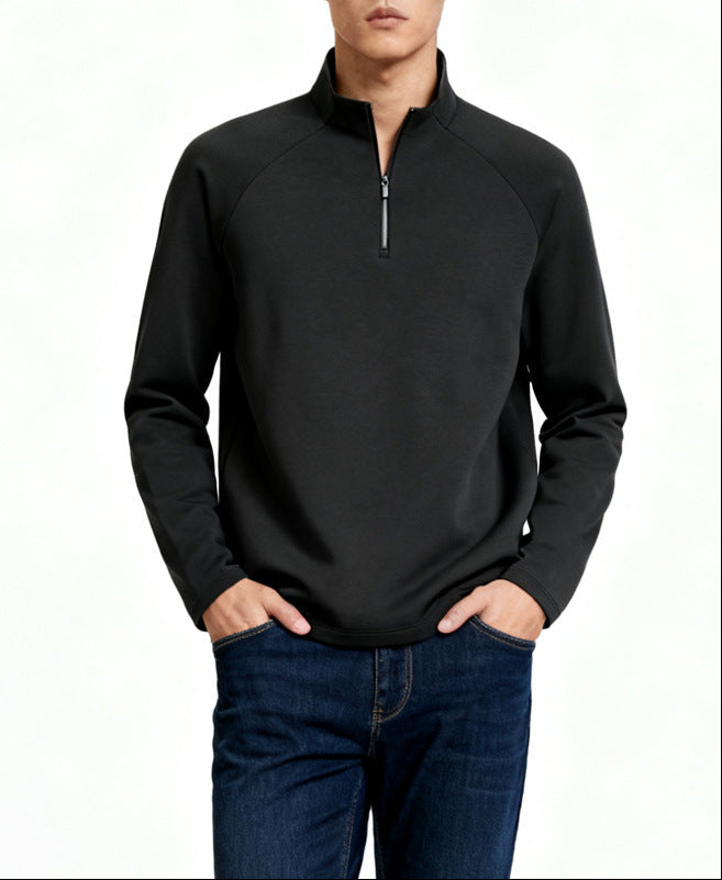 Versatile Zip-Neck Sweatshirt
