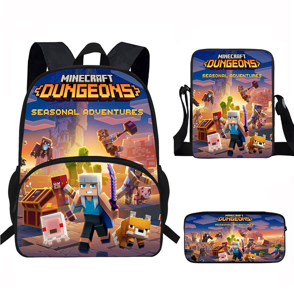Minecraft Backpack Set