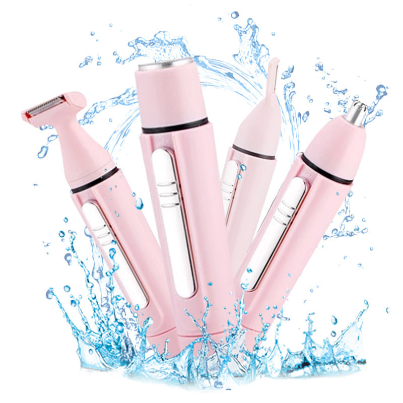 Cross-border hot sale shaver electric private trimmer ladies multi-functional 4-in-1 set bikini epilator