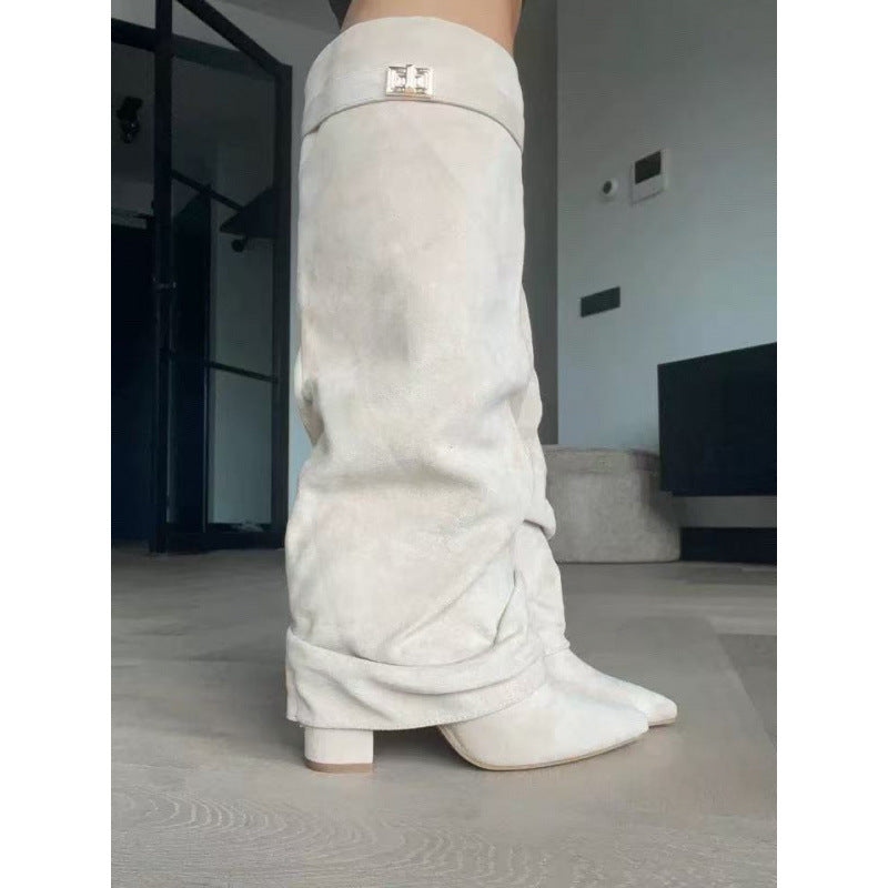 Buckle Slouch Boots
