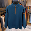 Zip-Neck Knit Pullover