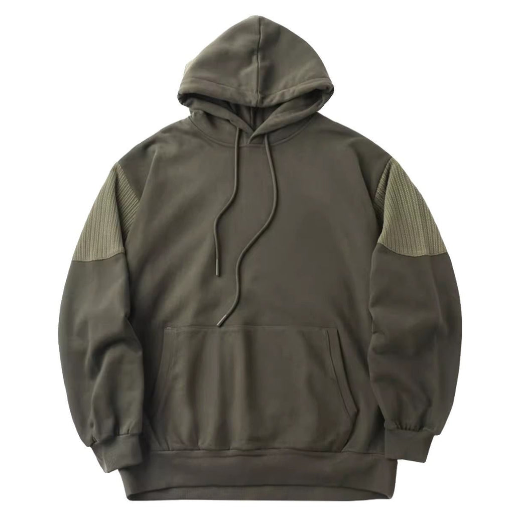 Thickened Patchwork Hoodie