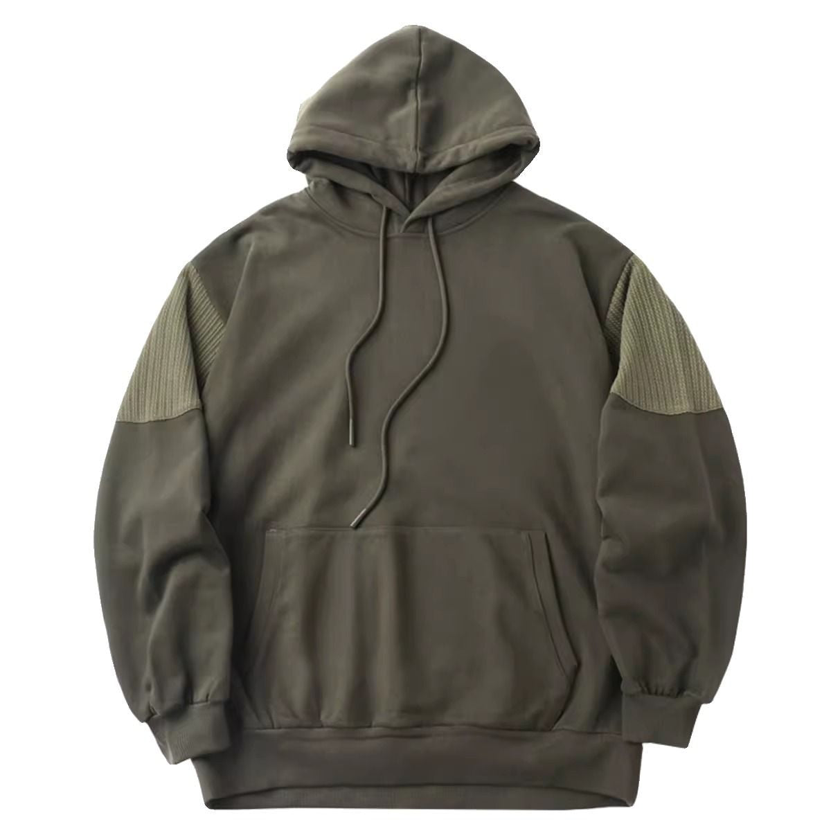 Thickened Patchwork Hoodie