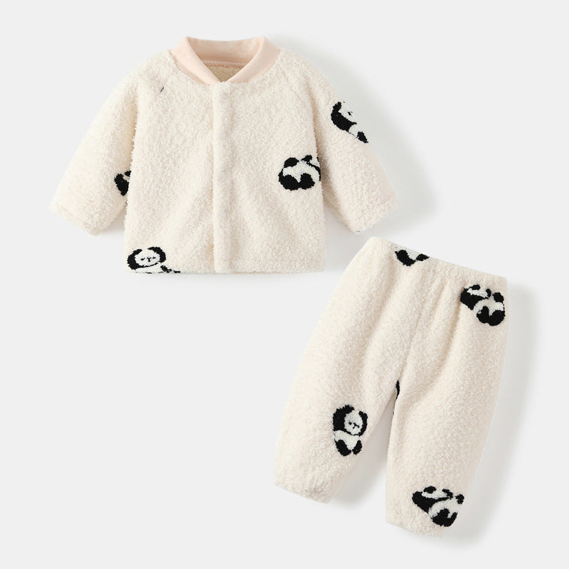 Fleece-Lined Baby Two-Piece Set