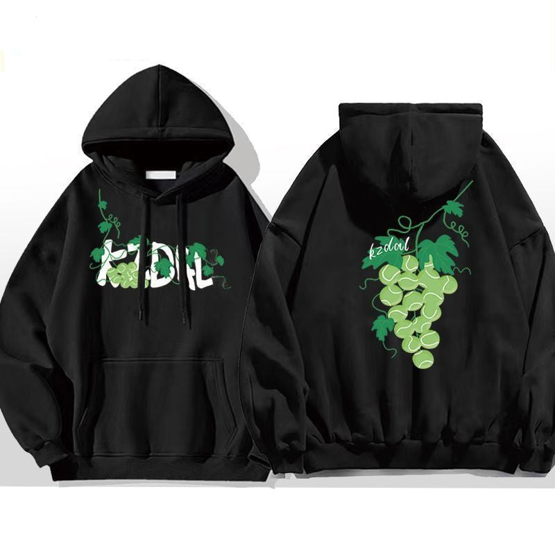 Grape Graphic Pullover Hoodie