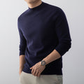 Men's Mock Neck Knitted Sweater
