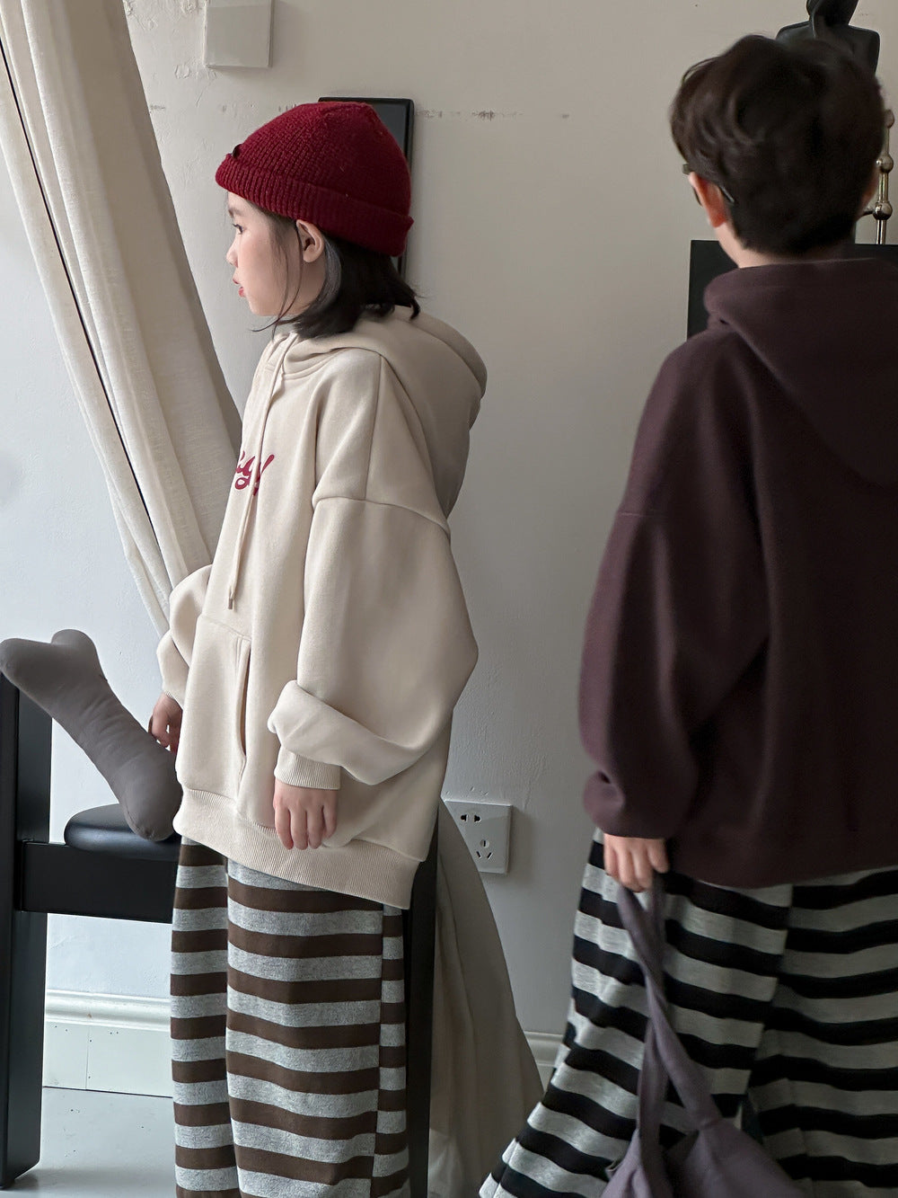 Kids' Letter Fleece Hoodie