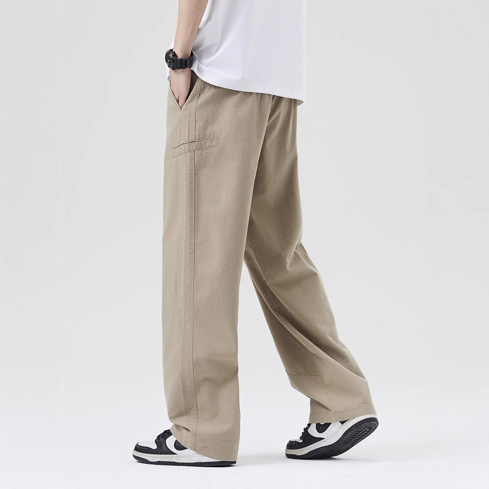 Wide-Leg Casual Trousers