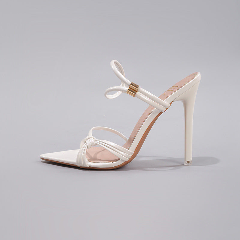 Pointed-Toe Strappy Sandals