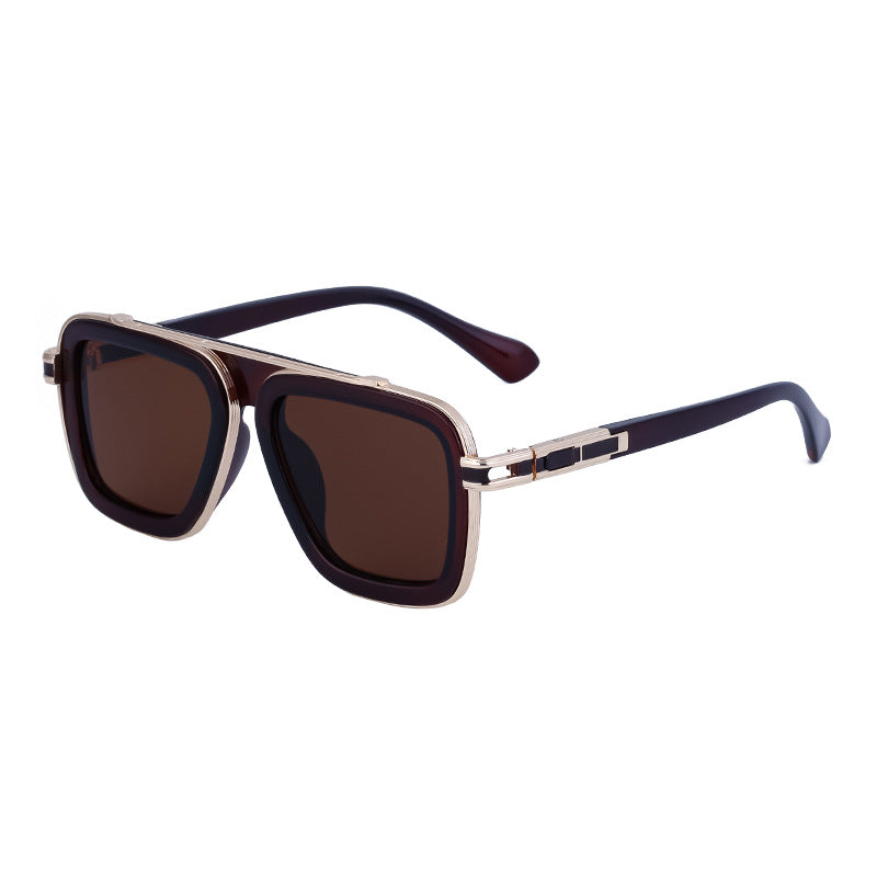 Vintage-inspired Square Frame Sunglasses