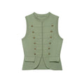 Women's Double-Breasted Knit Vest