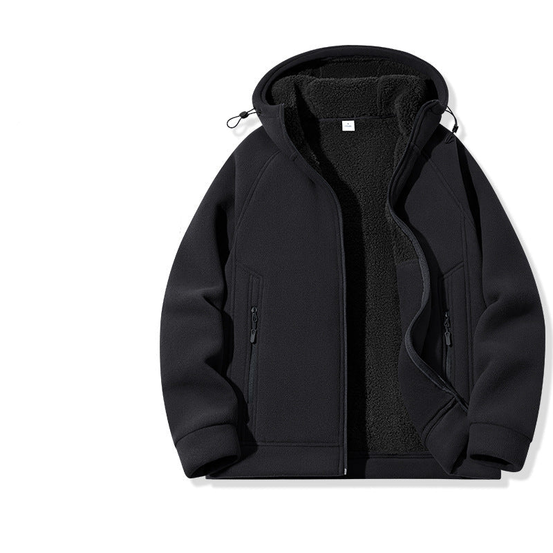 Fleece-Lined Thermal Zip Hoodie