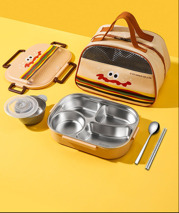 Cute Fast Food Stainless Steel Lunch Box Set