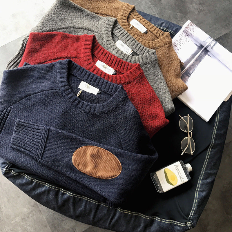 Patchwork Knit Sweater