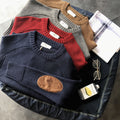 Patchwork Knit Sweater — XXXL / 1955 sweater khaki