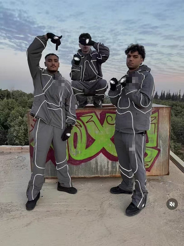 Tech-Reflective Windbreaker Set