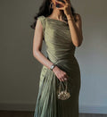 Seraphina Draped Evening Gown