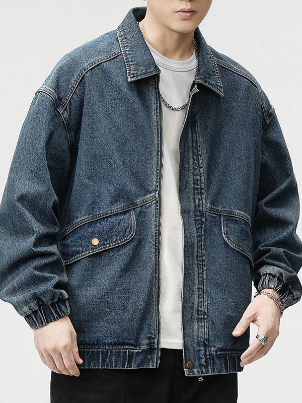 Urban Utility Denim Bomber