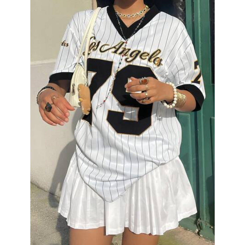 Los Angeles Leopard Graphic Baseball Jersey