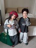 Kids' Plaid Layered-Look Long-Sleeve T-Shirt