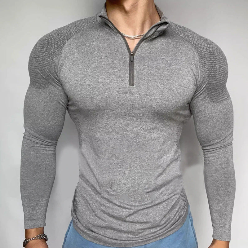 Seamless Quarter-Zip Performance Training Top