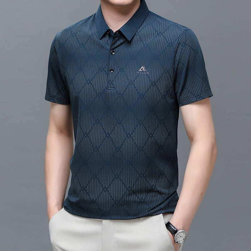 Geometric Knit Polo