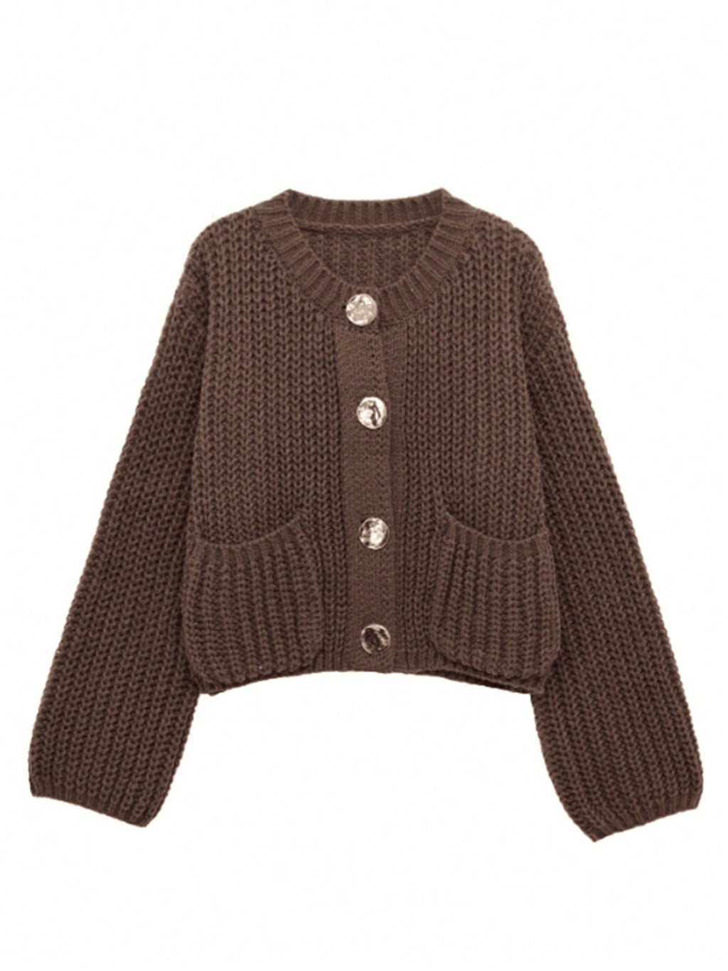 Women's Chunky Knit Button Cardigan