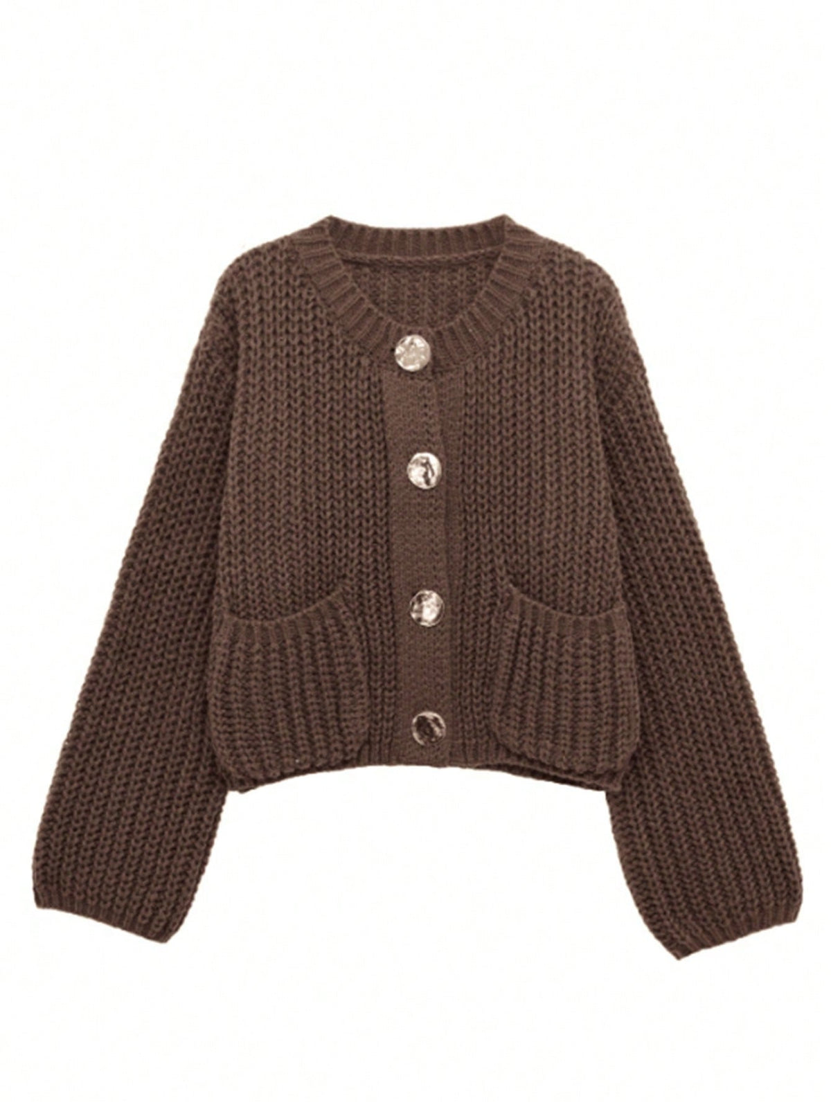 Women's Chunky Knit Button Cardigan