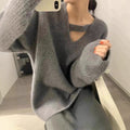 V-Neck Knit Set