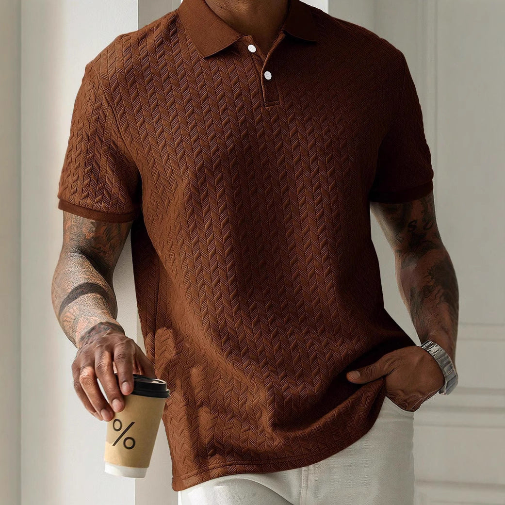 Textured Knit Polo