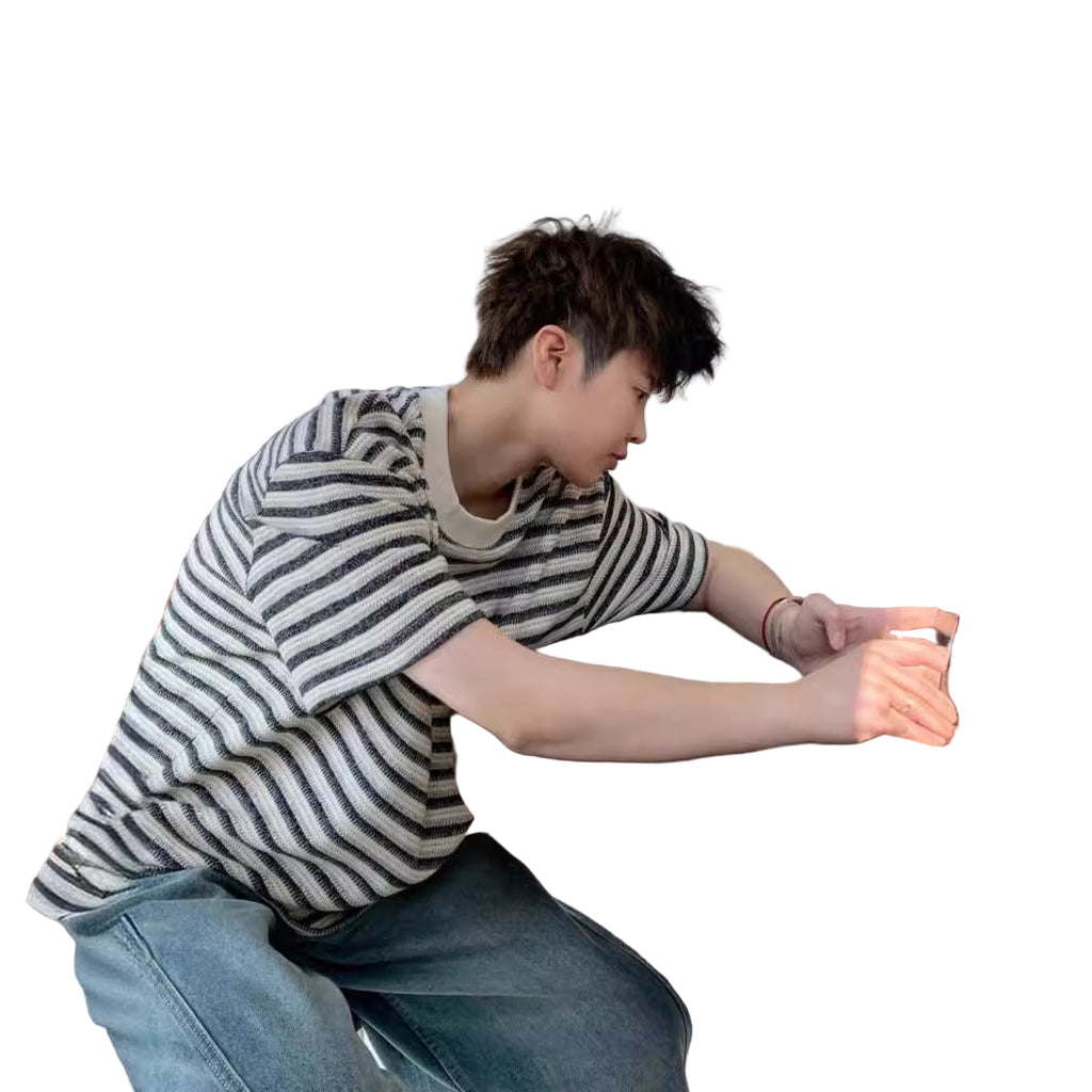 Men's Striped Crewneck T-Shirt