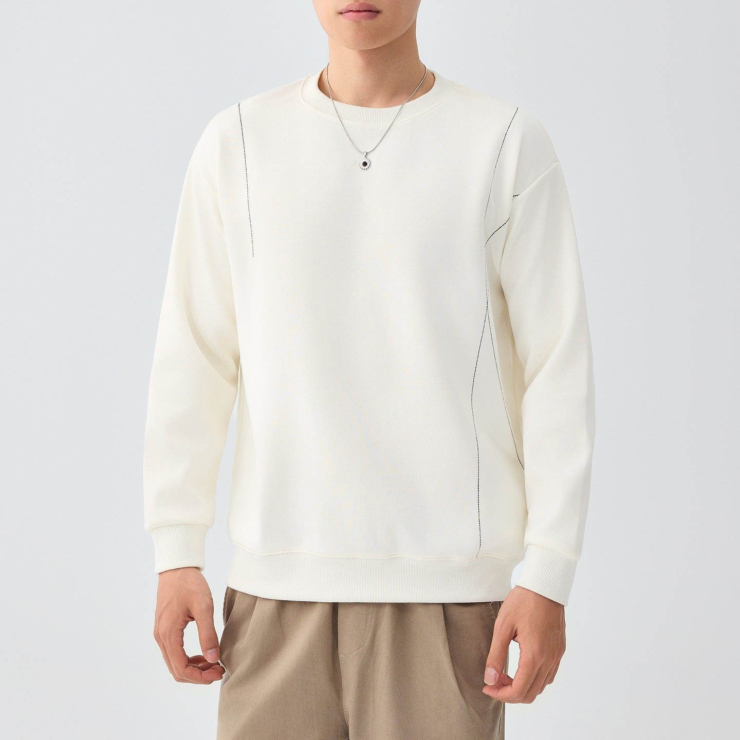 Minimalist Embroidered Sweatshirt