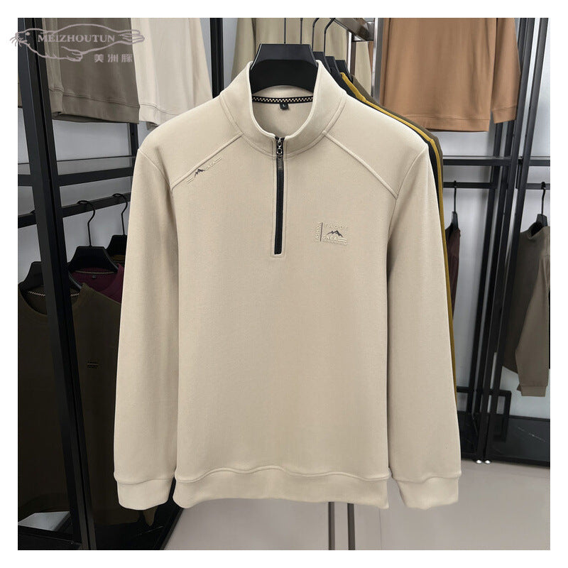 Fleece Stand-Collar Pullover