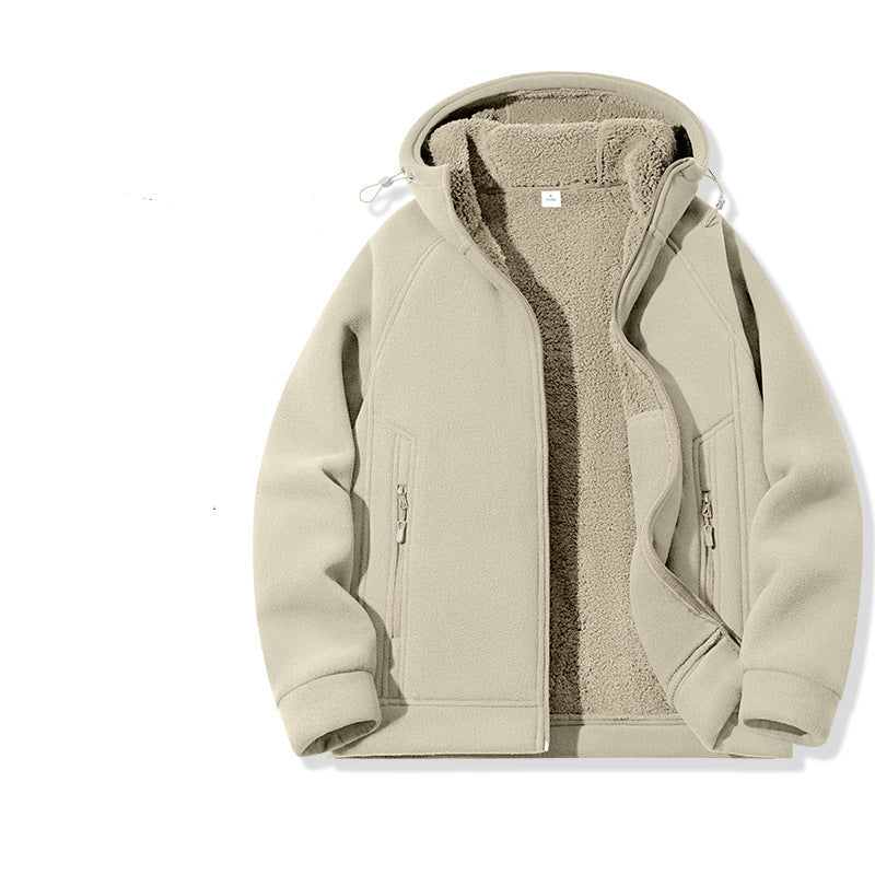 Fleece-Lined Thermal Zip Hoodie