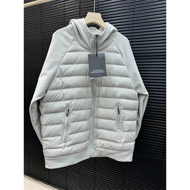 Hybrid puffer jacket