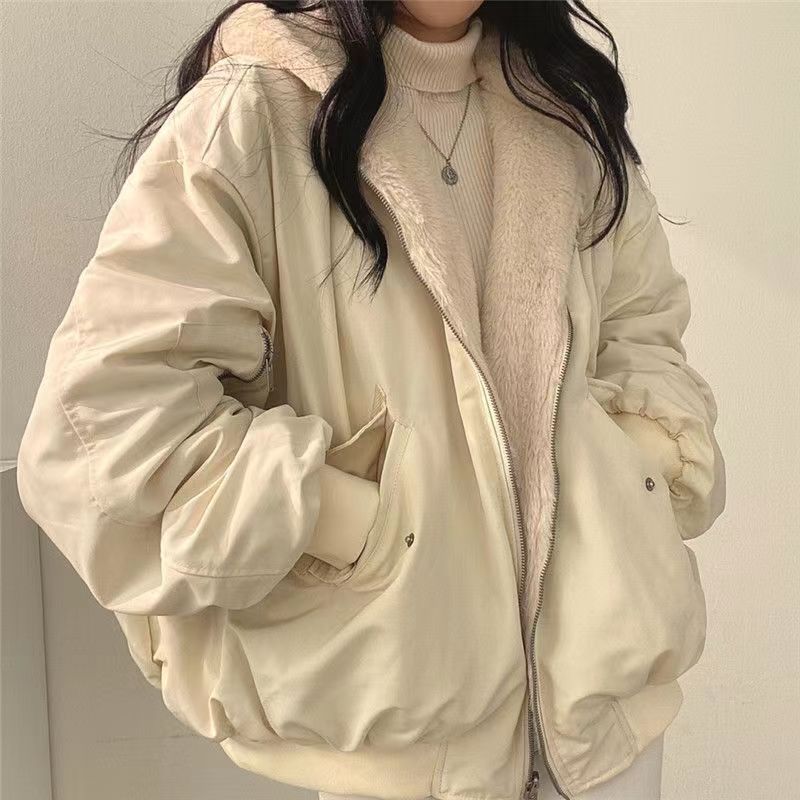 Plush Reversible Hooded Jacket