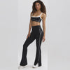 Black bra bell bottoms set